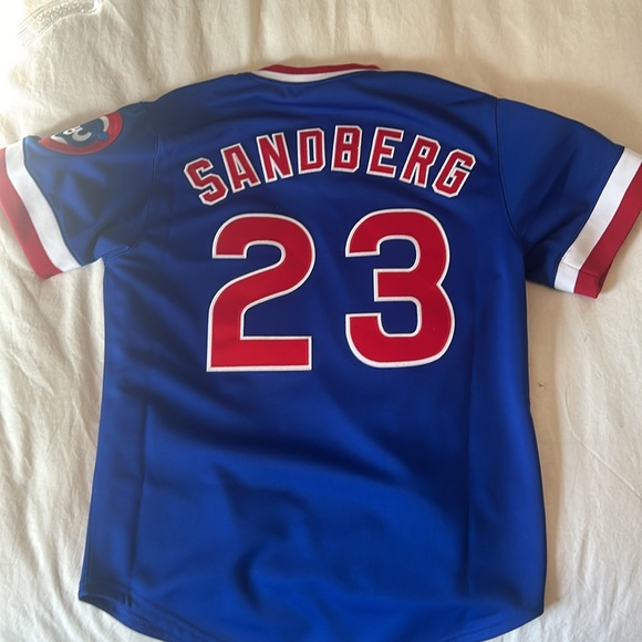 Authentic Ryne Sandberg Chicago Cubs Cooperstown 1984 Jersey - Picture 2 of 9